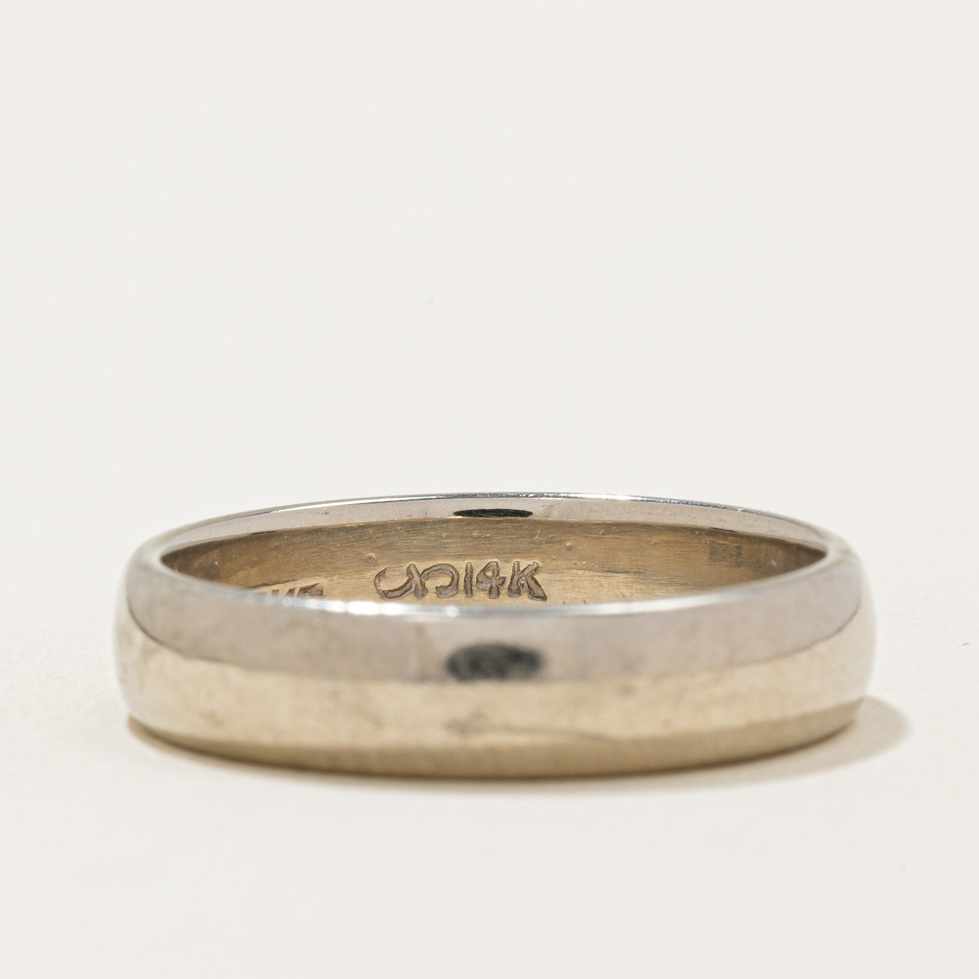 'Birks' 14k White Gold Wedding Band | SZ 11.5 |