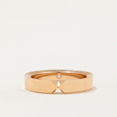 Chaument' Triomphe de Chaumet Wedding Band | 0.01ct | SZ 8.75 |