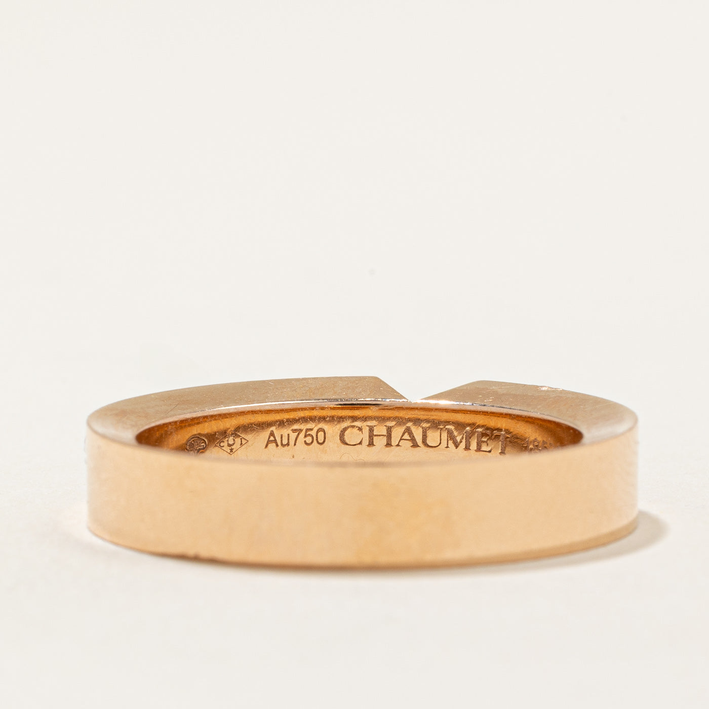 Chaument' Triomphe de Chaumet Wedding Band | 0.01ct | SZ 8.75 |