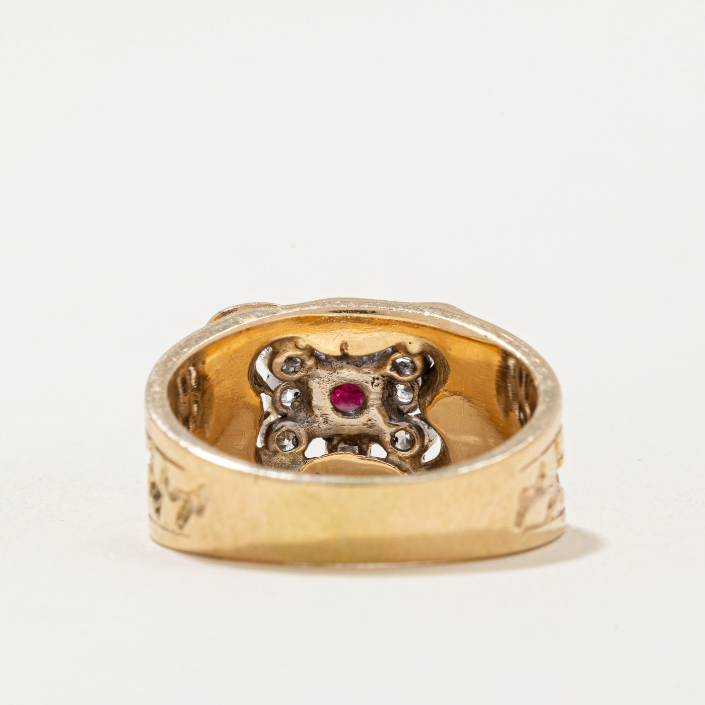 Birks' Ruby & Diamond Cocktail Ring | 0.37ct, 0.20ctw | SZ 6 |