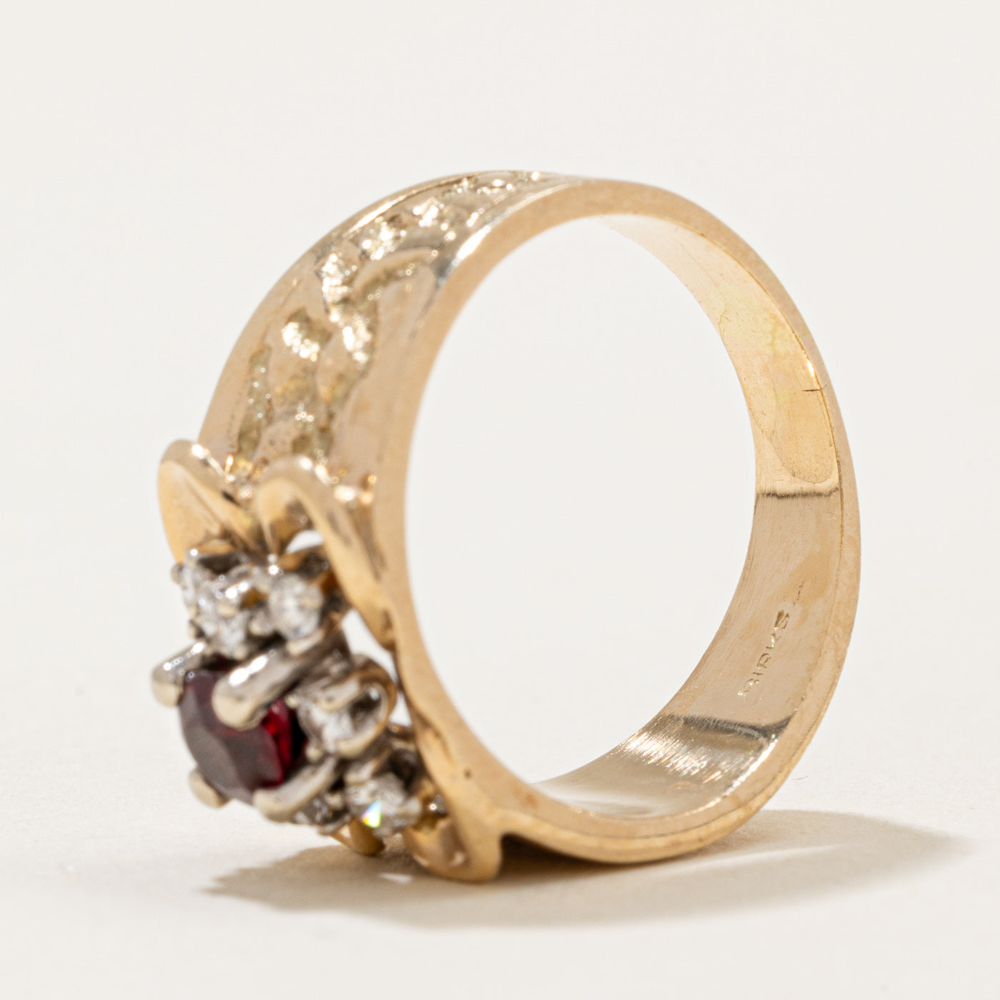 Birks' Ruby & Diamond Cocktail Ring | 0.37ct, 0.20ctw | SZ 6 |