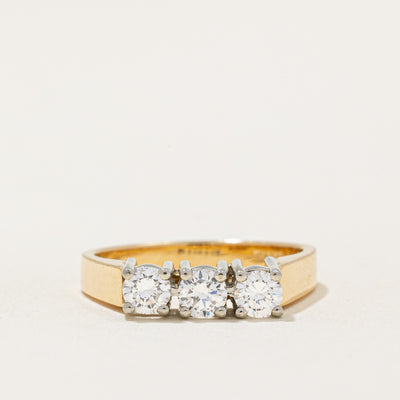 Birks J.F' Three Stone Diamond Ring | 0.60ctw | SZ 7.25 |