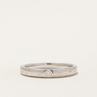 Birks' Flush Set Diamond Band | 0.05ct | SZ 7.25 |