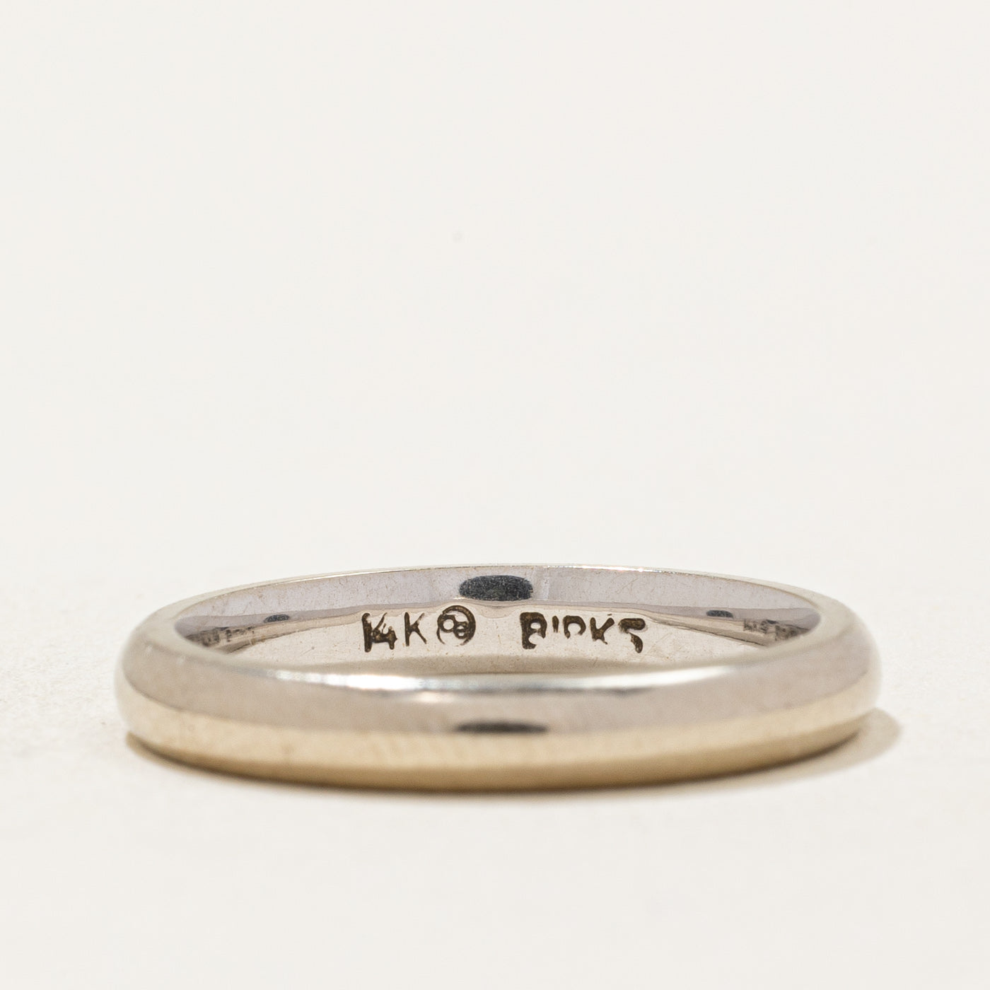 'Birks' 14k White Gold Band | SZ 4.75 |