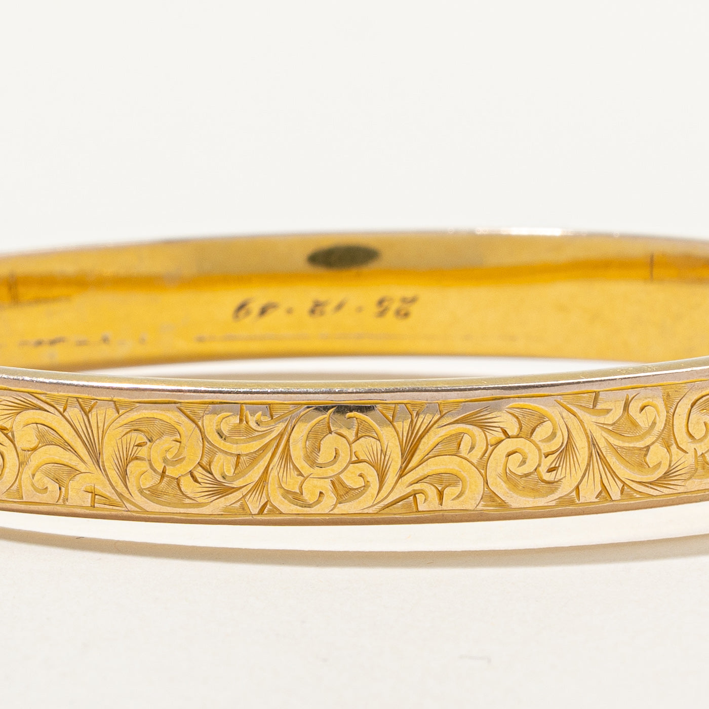Birks' 9k Yellow Gold Engraved Bracelet | 6.5" |