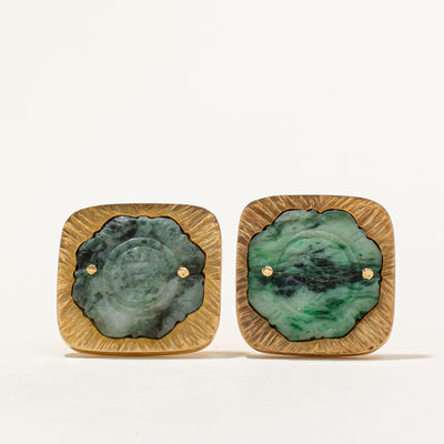Stittgen' Jade Cufflinks | 4.00ctw |