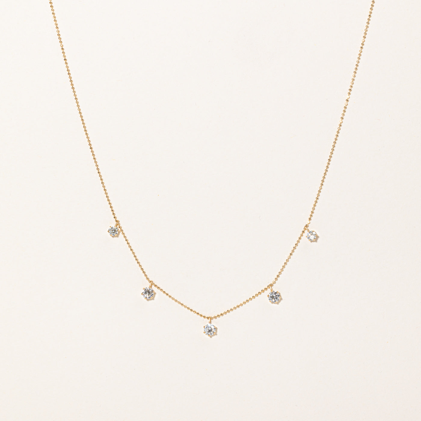 Diamond Drop Necklace | 1.25ctw | 18" |