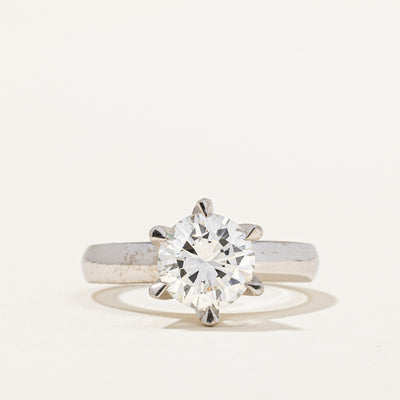 Cathedral Set Diamond Engagement Ring | 1.35ct VS1/VS2 E/F | SZ 4.5 |