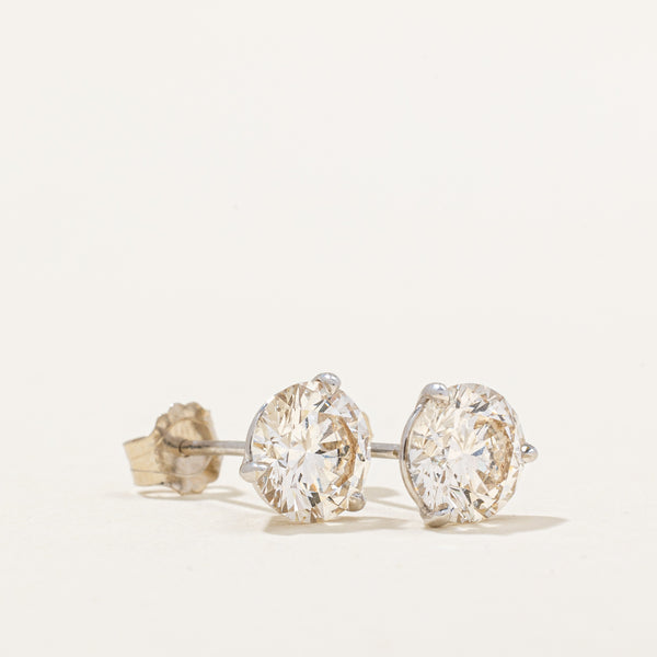 GIA Certified Diamond Stud Earrings | 2.12ctw |