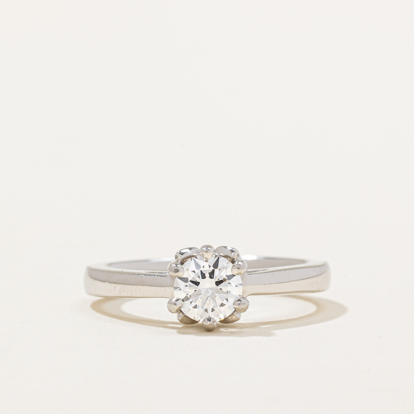 GIA Certified Diamond Engagement Ring | 0.57ct | SZ 5.5 |