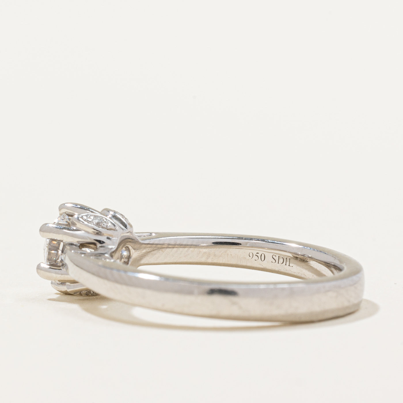 GIA Certified Diamond Engagement Ring | 0.57ct | SZ 5.5 |