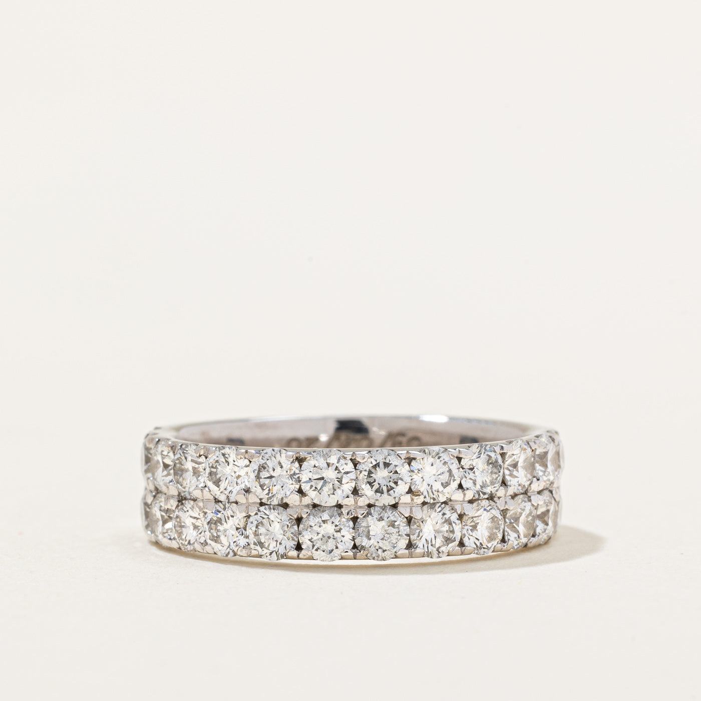 Double Row Semi Eternity Diamond Band | 1.70ctw | SZ 5.5 |