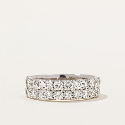 Double Row Semi Eternity Diamond Band | 1.70ctw | SZ 5.5 |