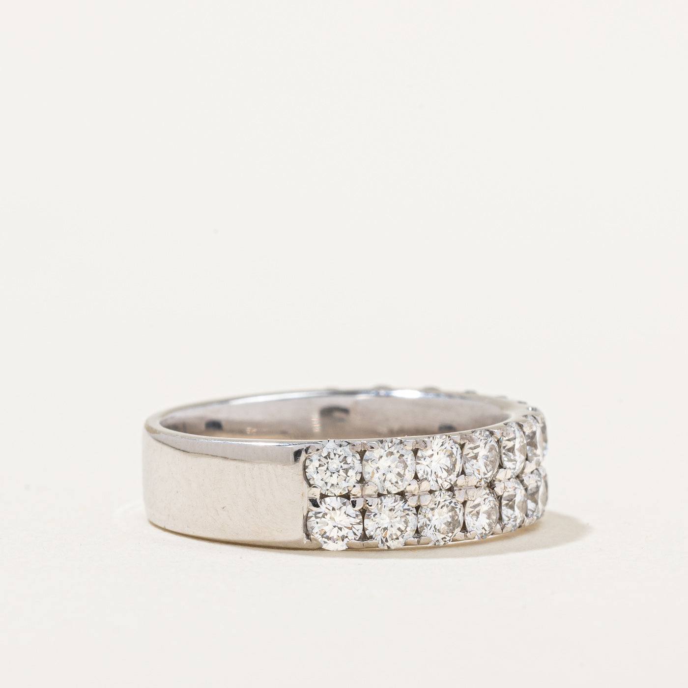Double Row Semi Eternity Diamond Band | 1.70ctw | SZ 5.5 |
