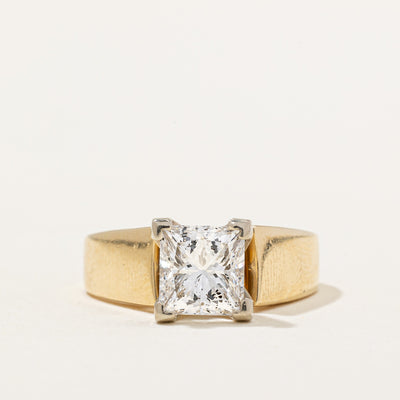 Princess Cut Diamond Engagement Ring | 1.65ct I1 H | SZ 5.5 |