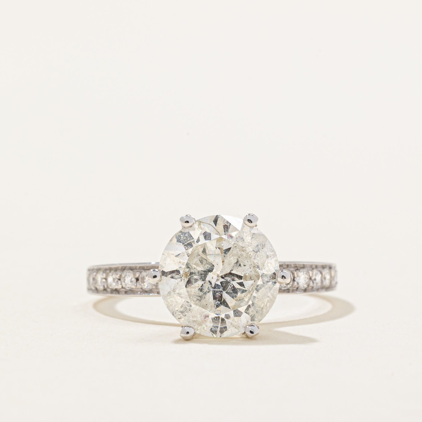 Diamond Engagement Ring | 3.01ctw I2 H | SZ 6.5 |