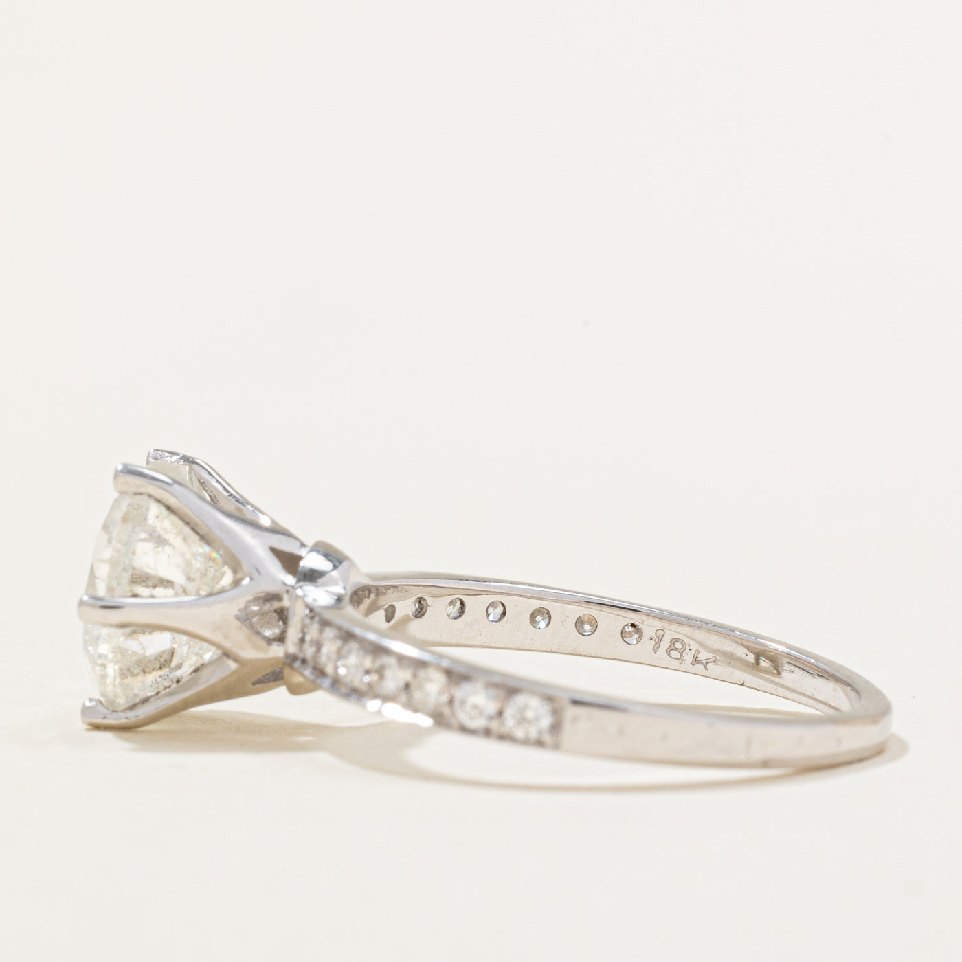 Diamond Engagement Ring | 3.01ctw I2 H | SZ 6.5 |