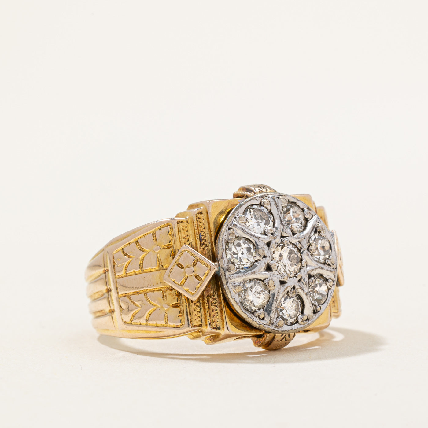 Antique Diamond Cocktail Ring | 0.75ctw | SZ 9.25 |