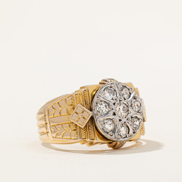 Antique Diamond Cocktail Ring | 0.75ctw | SZ 9.25 |