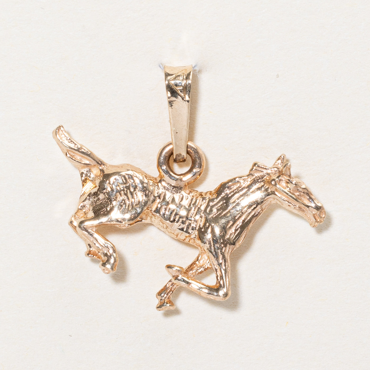 10k Yellow Gold Horse Charm