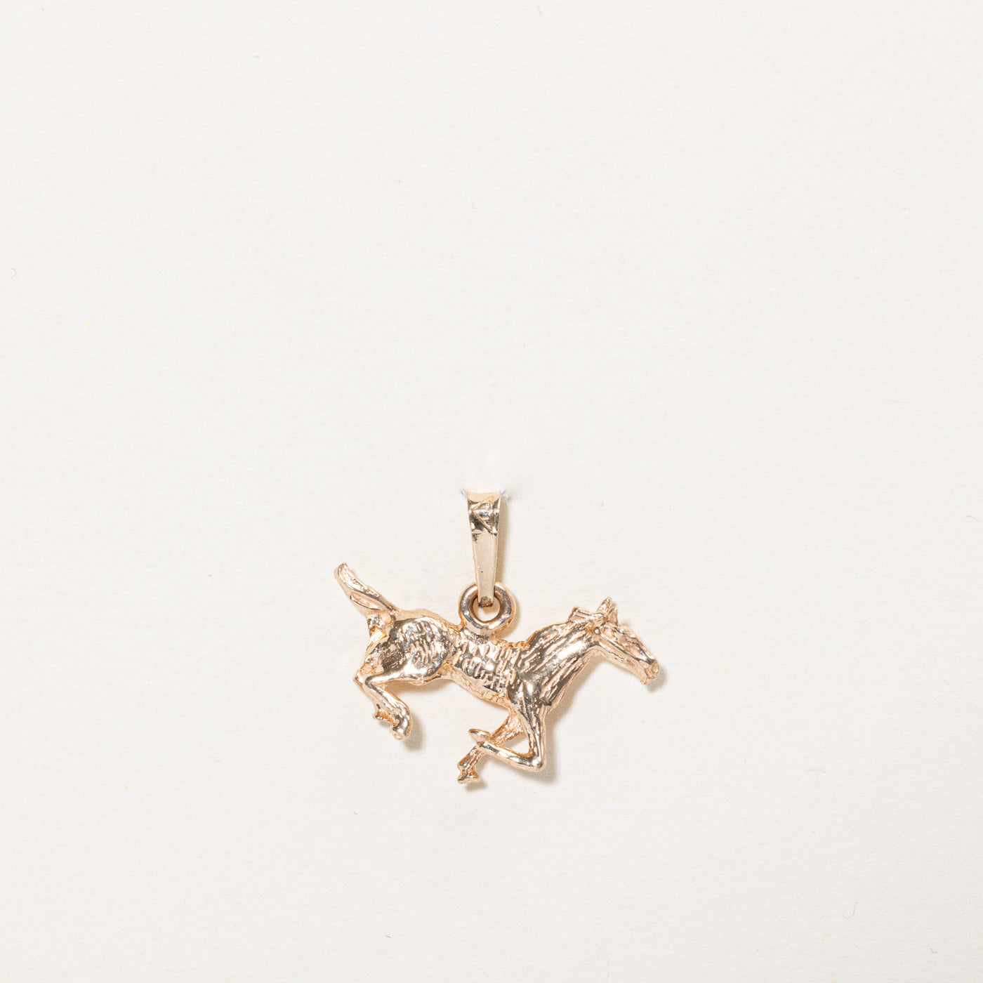 10k Yellow Gold Horse Charm