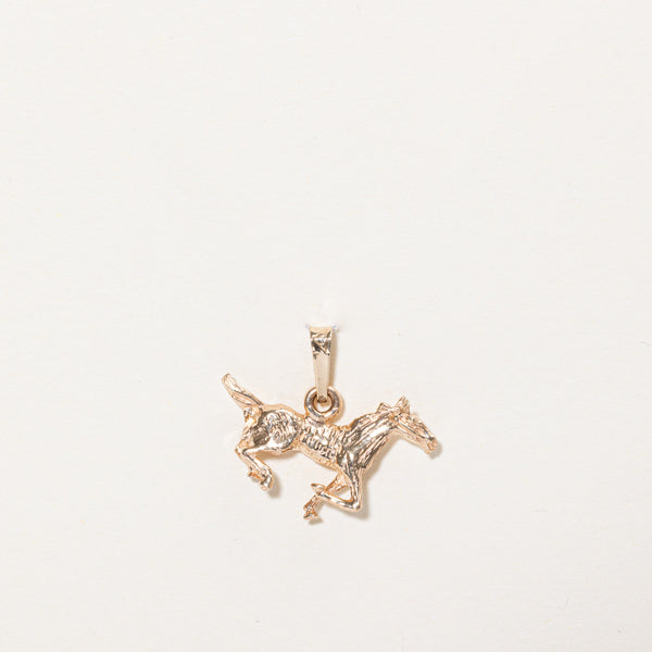 10k Yellow Gold Horse Charm