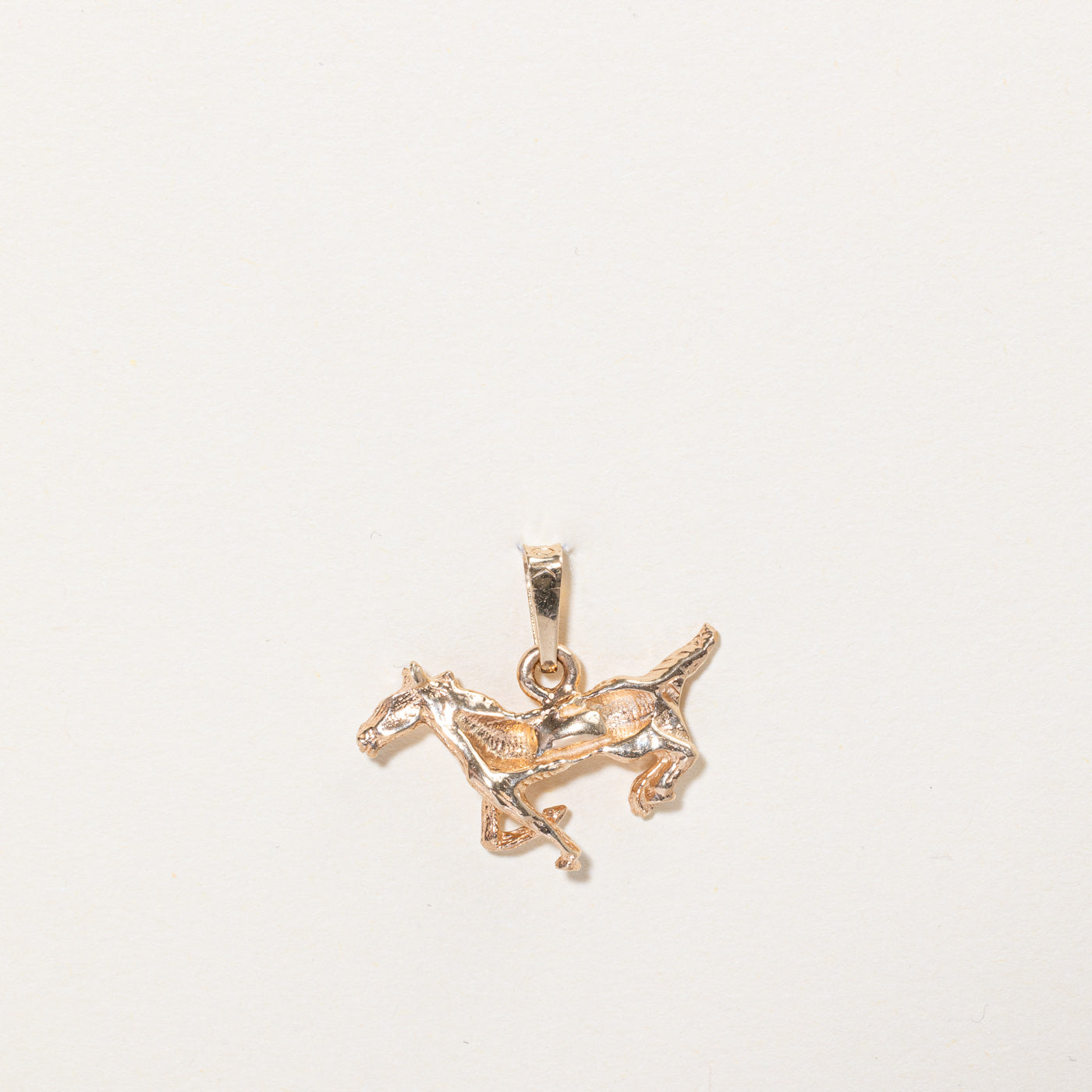 10k Yellow Gold Horse Charm