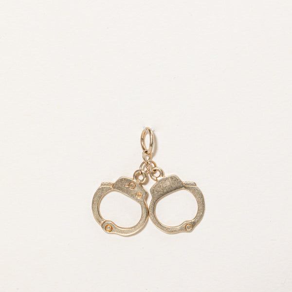 10k Yellow Gold Handcuffs Charm