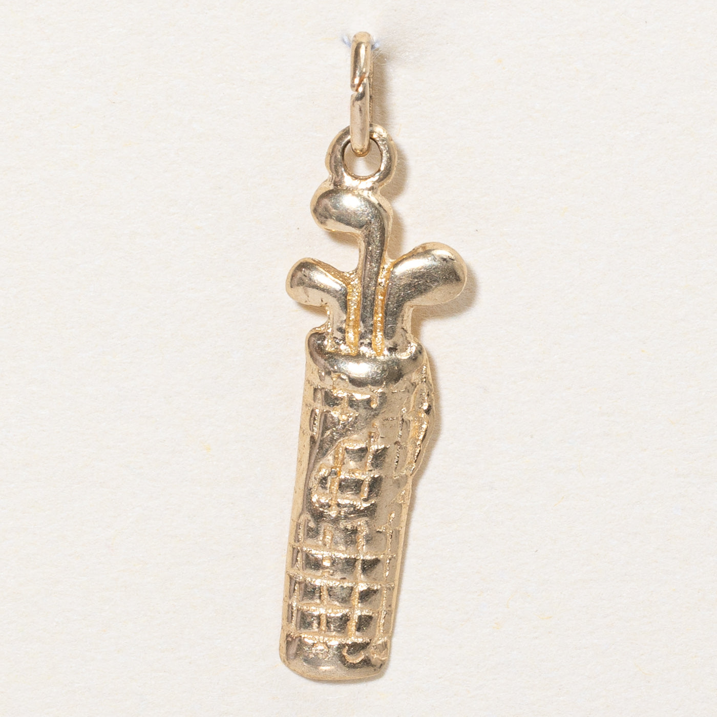 10k Yellow Gold Golf Clubs Charm