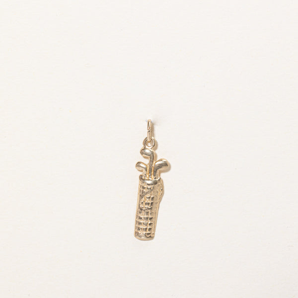 10k Yellow Gold Golf Clubs Charm