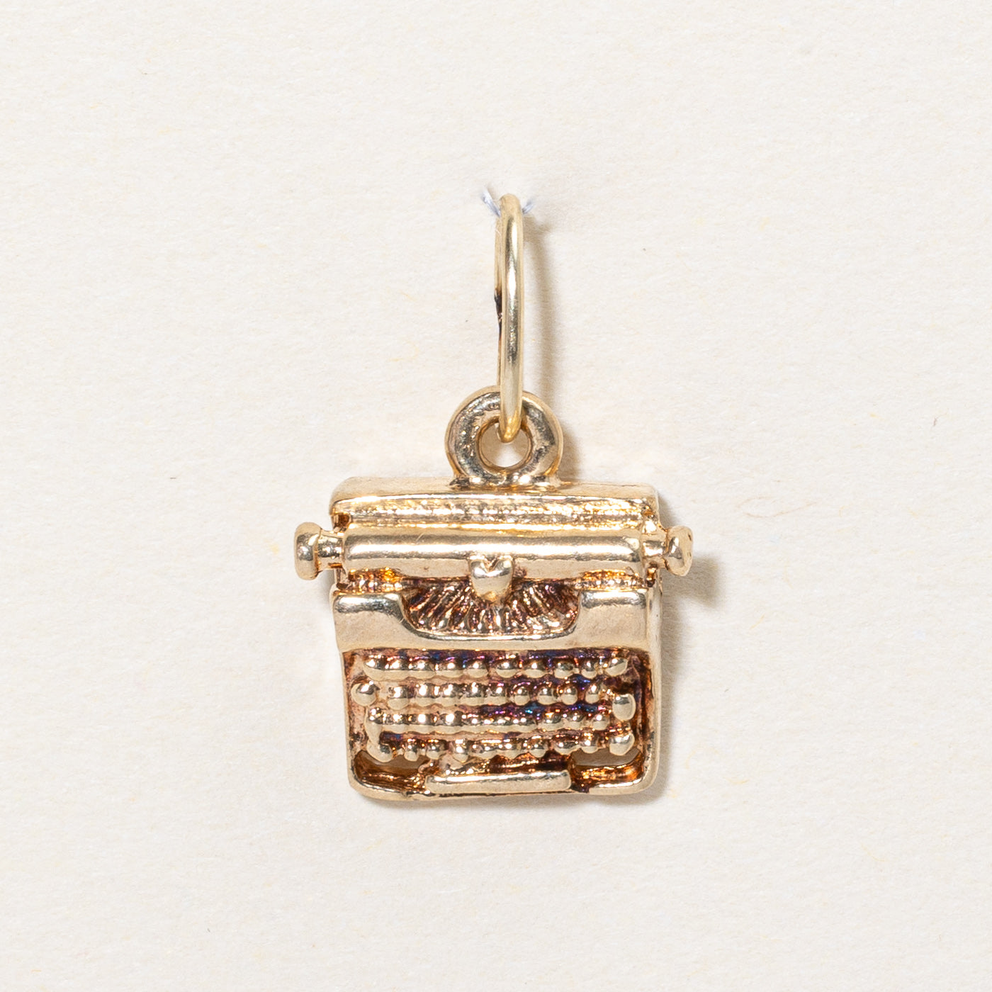 9k Yellow Gold Typewriter Charm