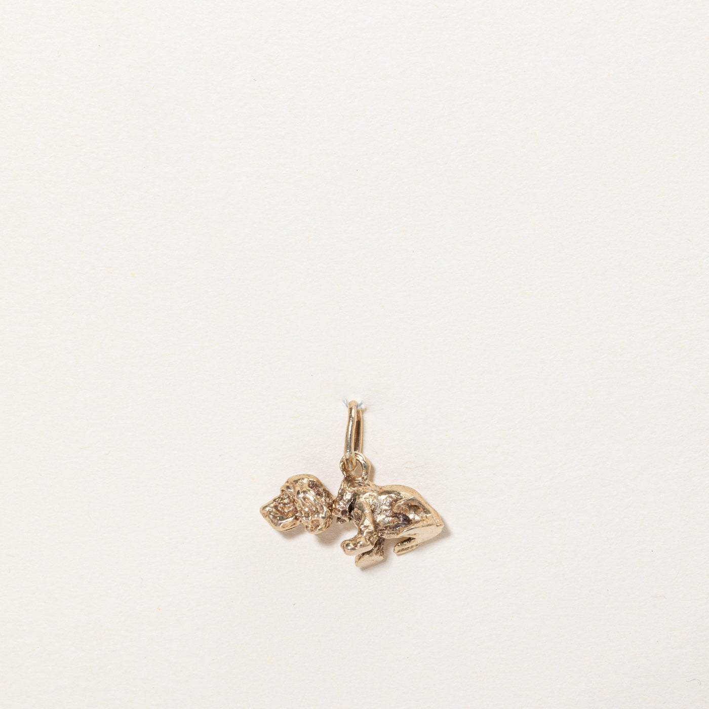 10k Yellow Gold Bobble Head Dog Charm