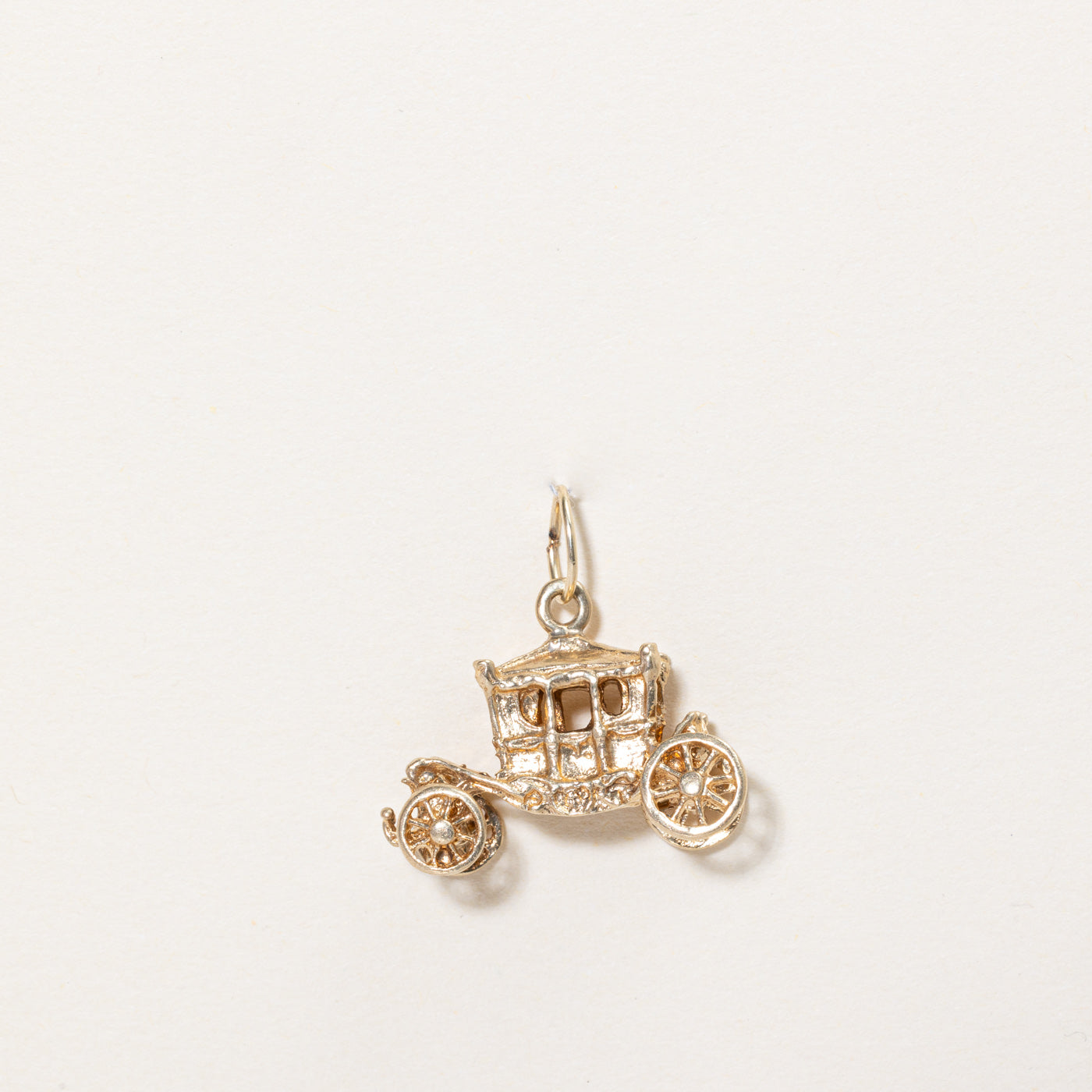 10k Yellow Gold Carriage Charm