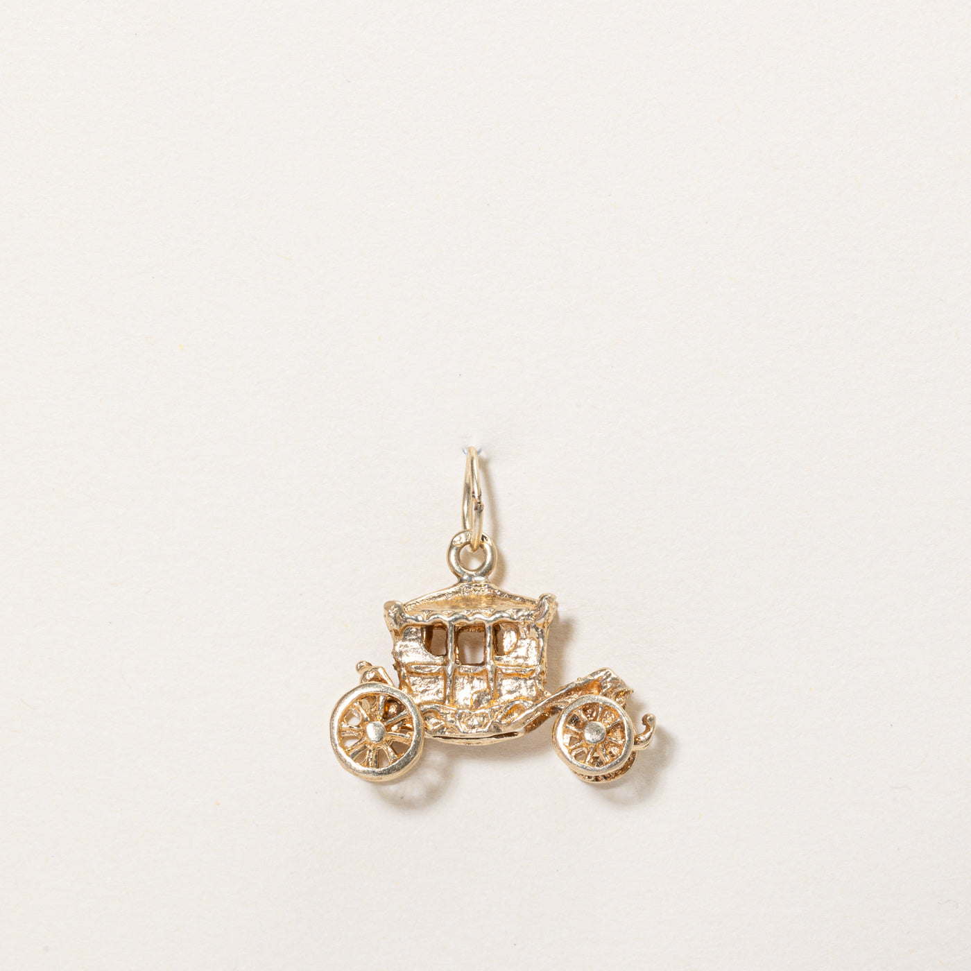 10k Yellow Gold Carriage Charm