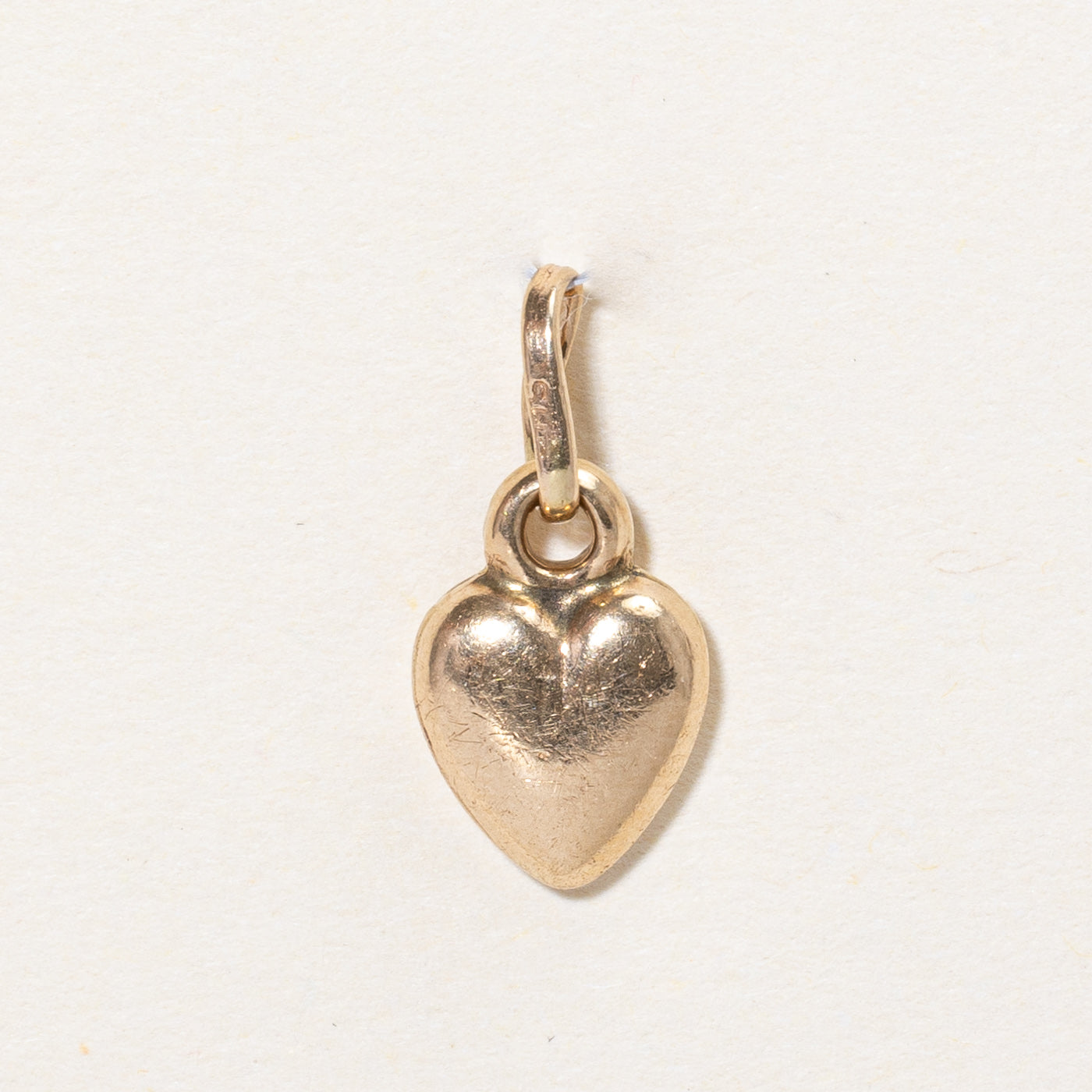 10k Yellow Gold Heart Charm