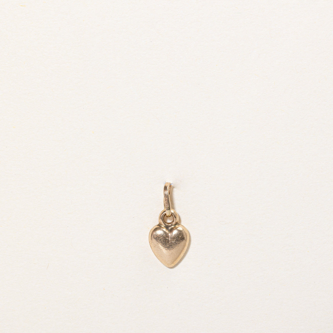 10k Yellow Gold Heart Charm