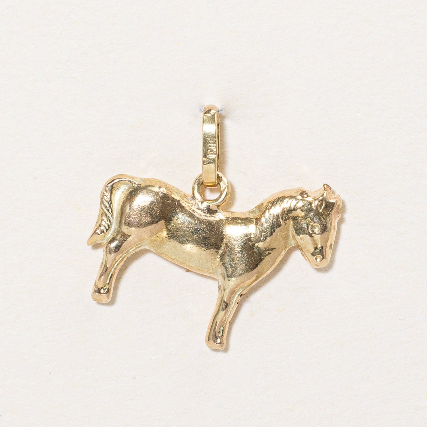 15k Yellow Gold Horse Charm