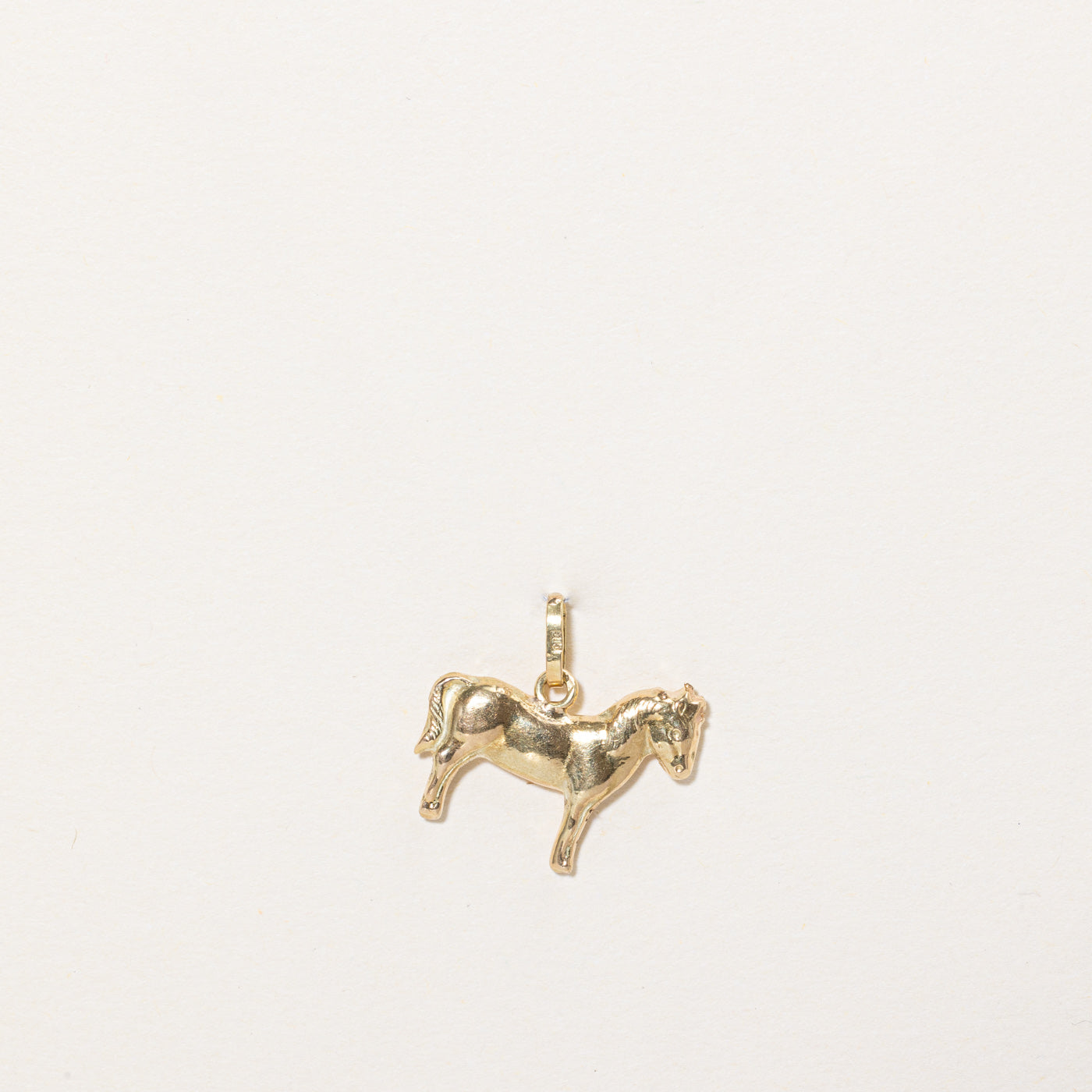 15k Yellow Gold Horse Charm