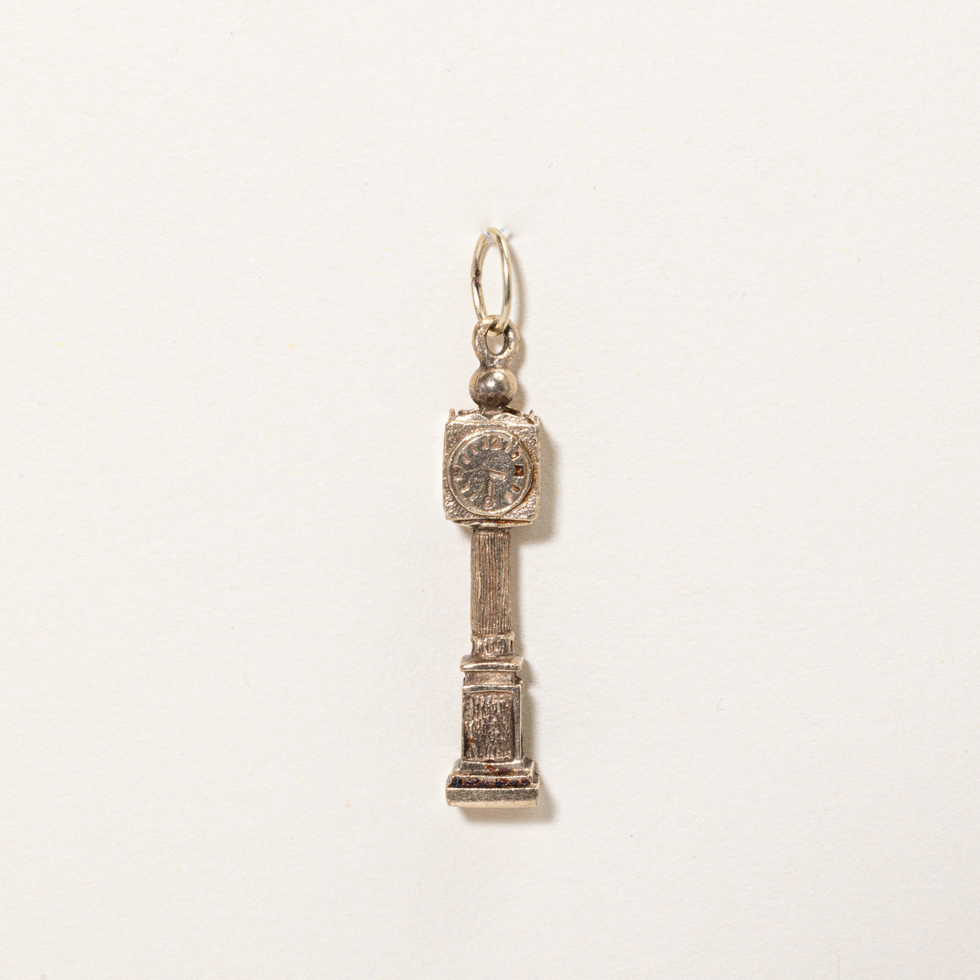 10k Yellow Gold Clock Charm