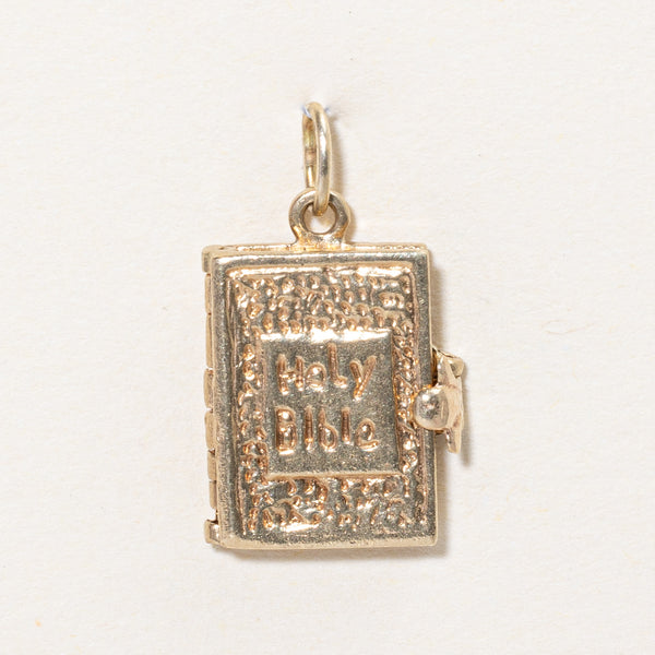 10k Yellow Gold Holy Bible Charm