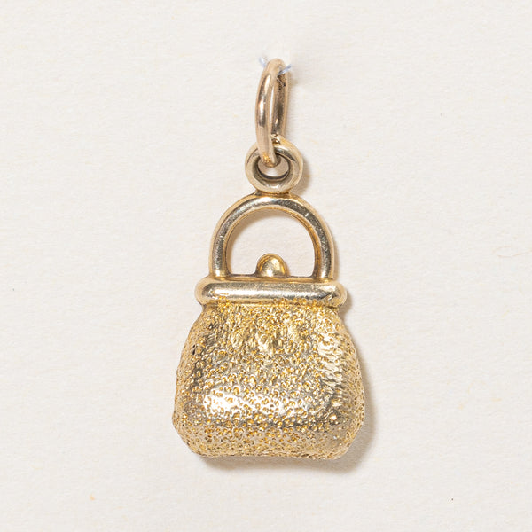 10k Yellow Gold Purse Charm