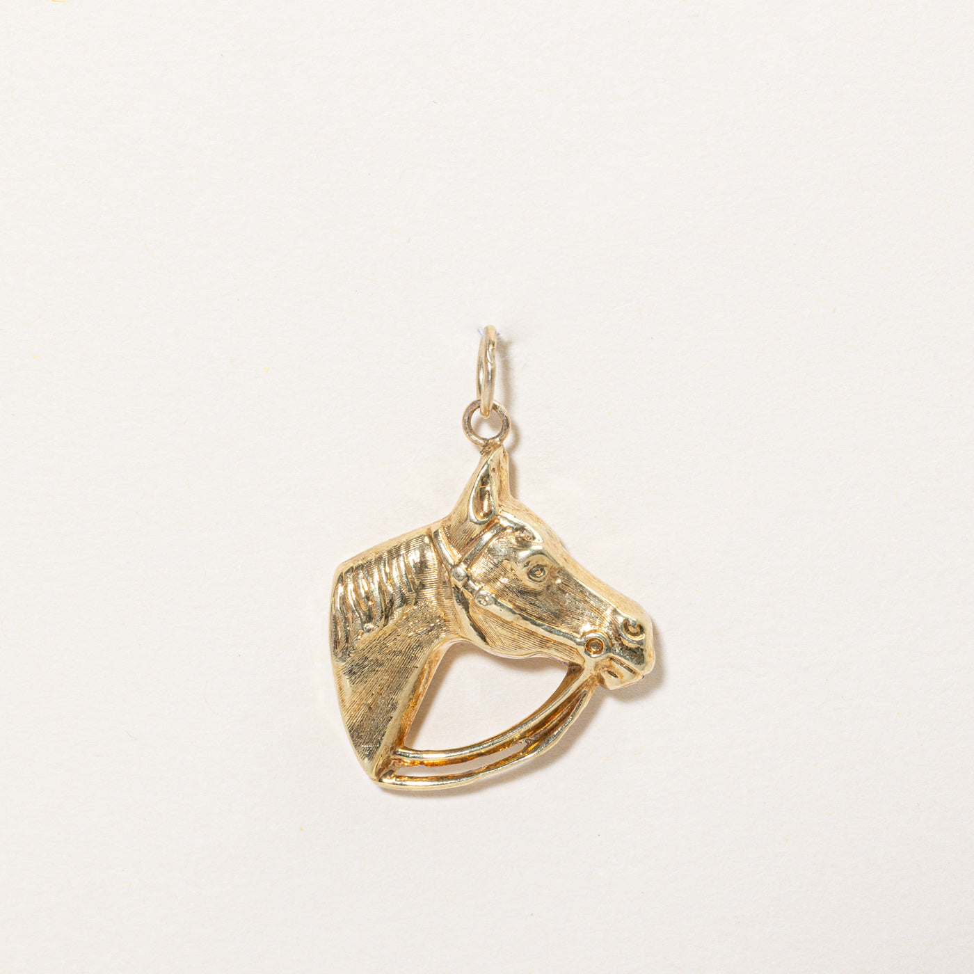 14k Yellow Gold Horse Charm