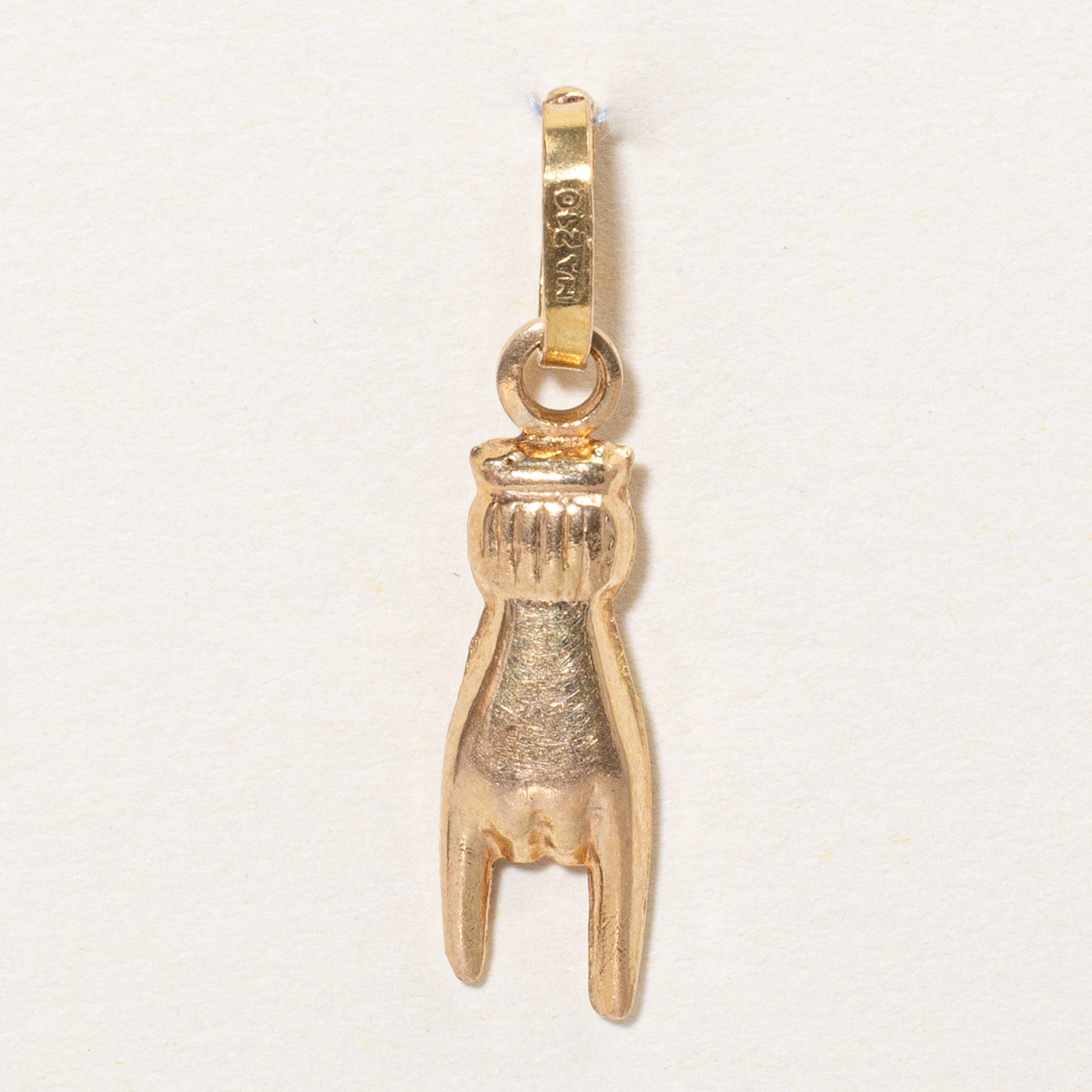 18k Yellow Gold Rock On Charm