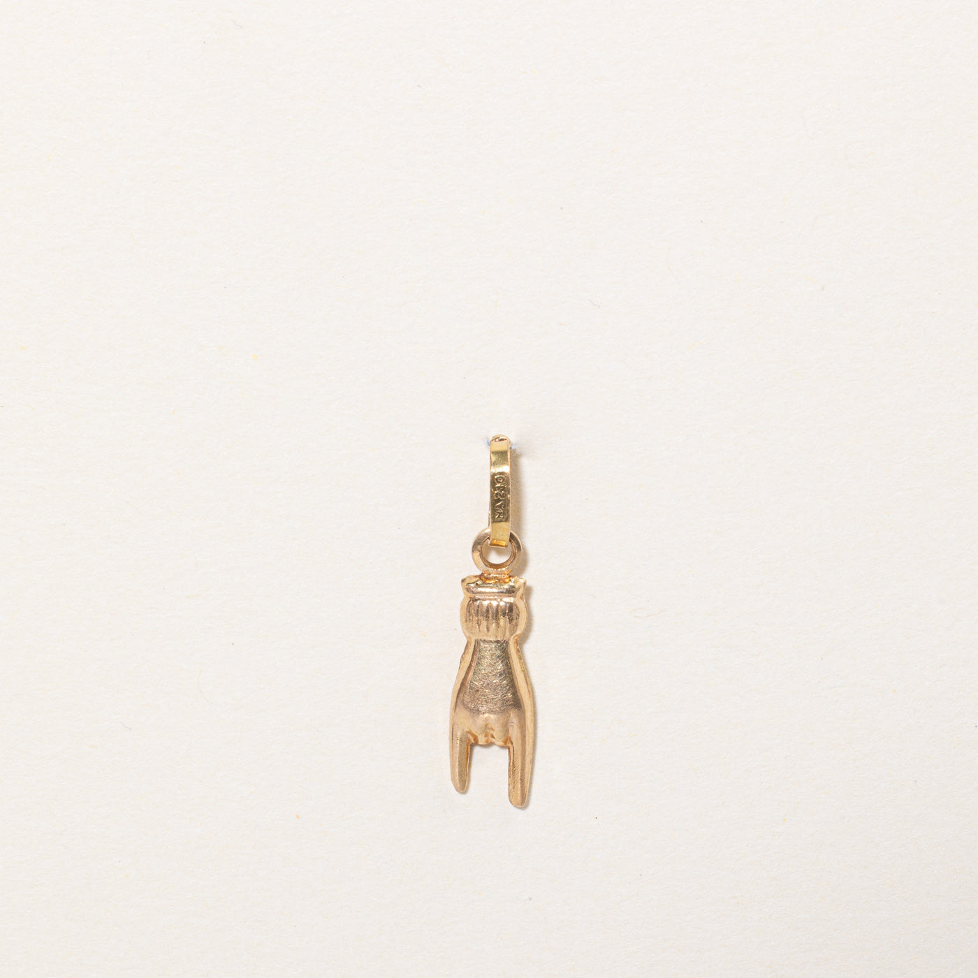 18k Yellow Gold Rock On Charm