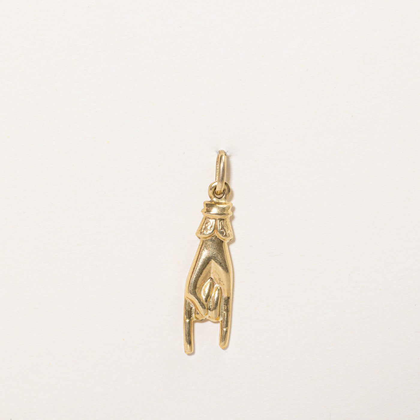 18k Yellow Gold Rock On Charm