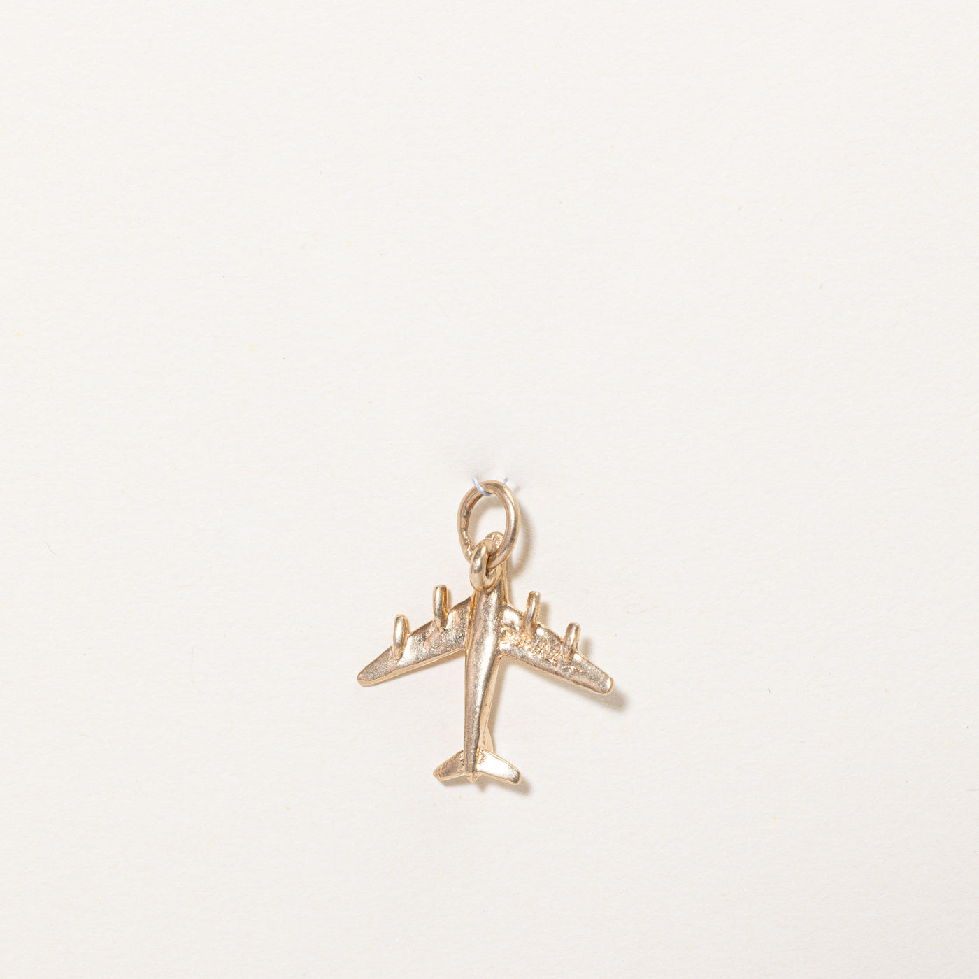 10k Yellow Gold Airplane Charm