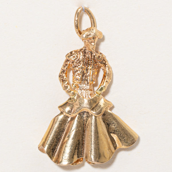 18k Yellow Gold Matador Charm