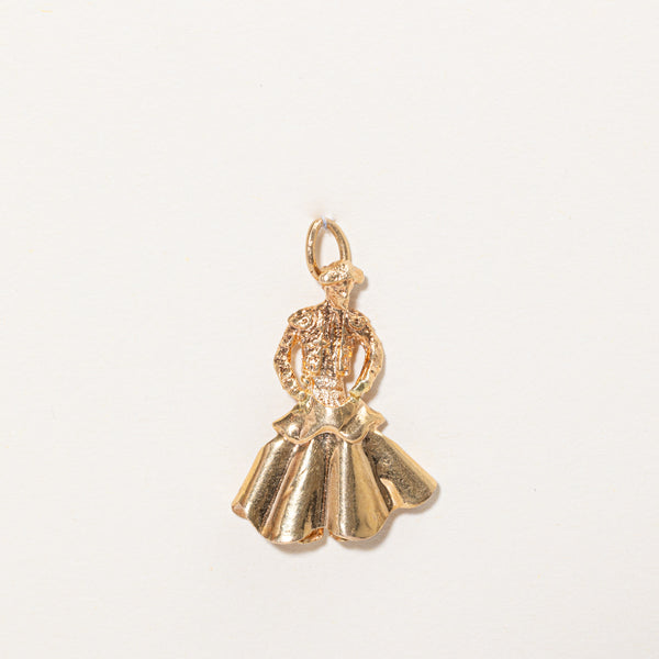 18k Yellow Gold Matador Charm