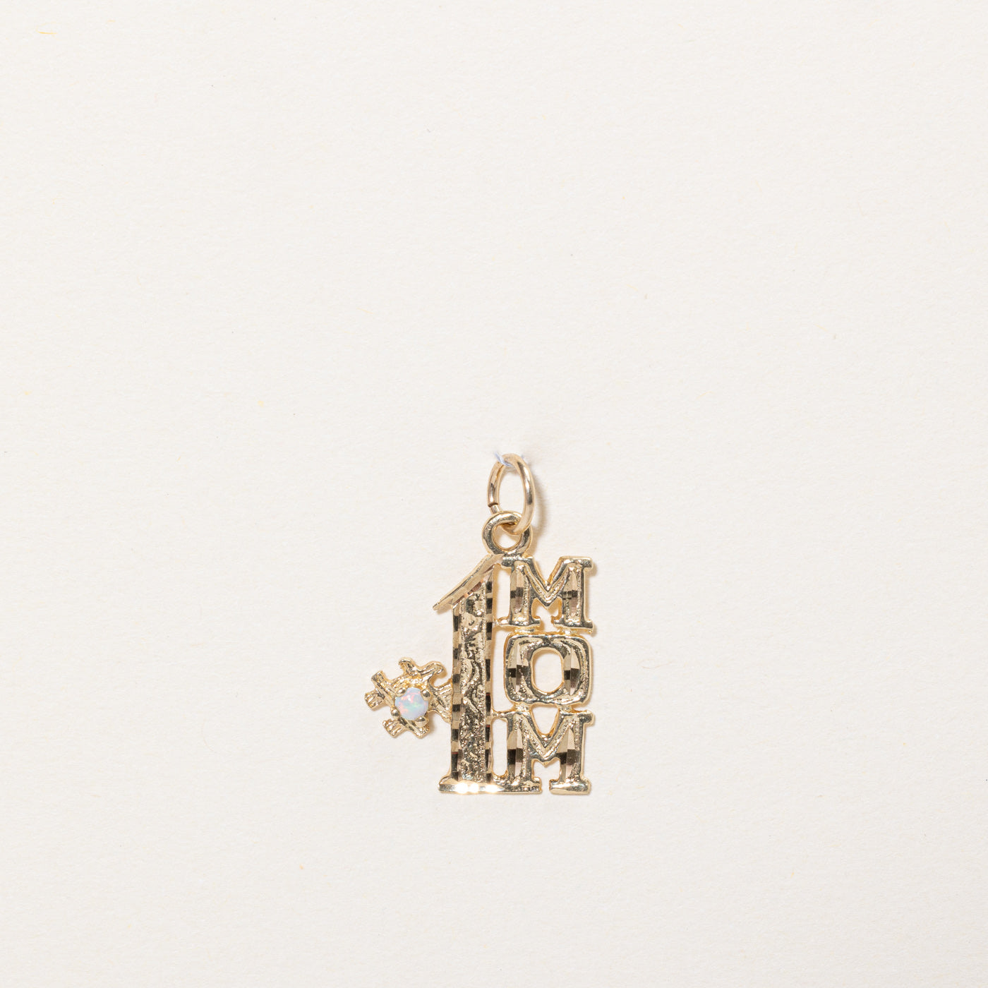 10k Yellow Gold #1 Mom Charm