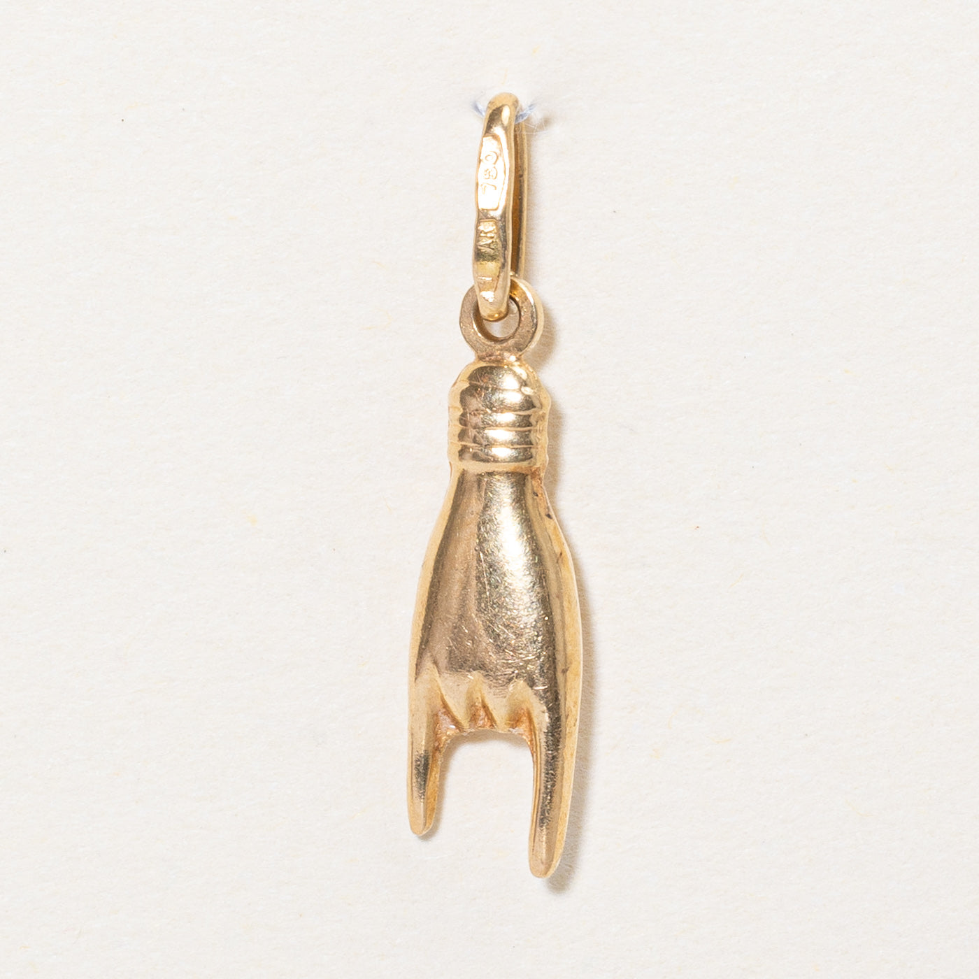 18k Yellow Gold Rock On Charm